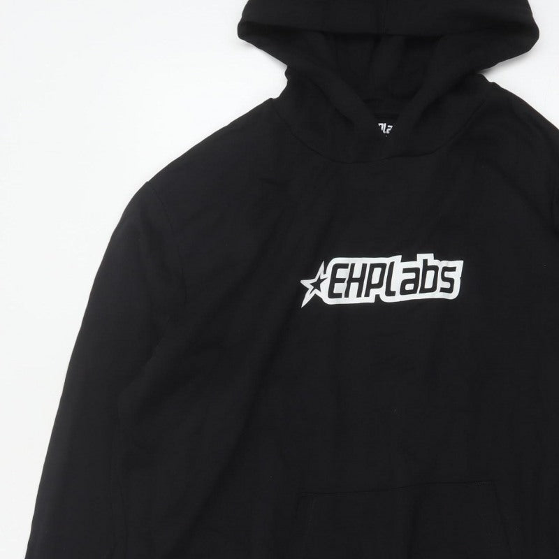 EHPLabs Men’s Black XL Pullover Logo Hoodie Gym Training
