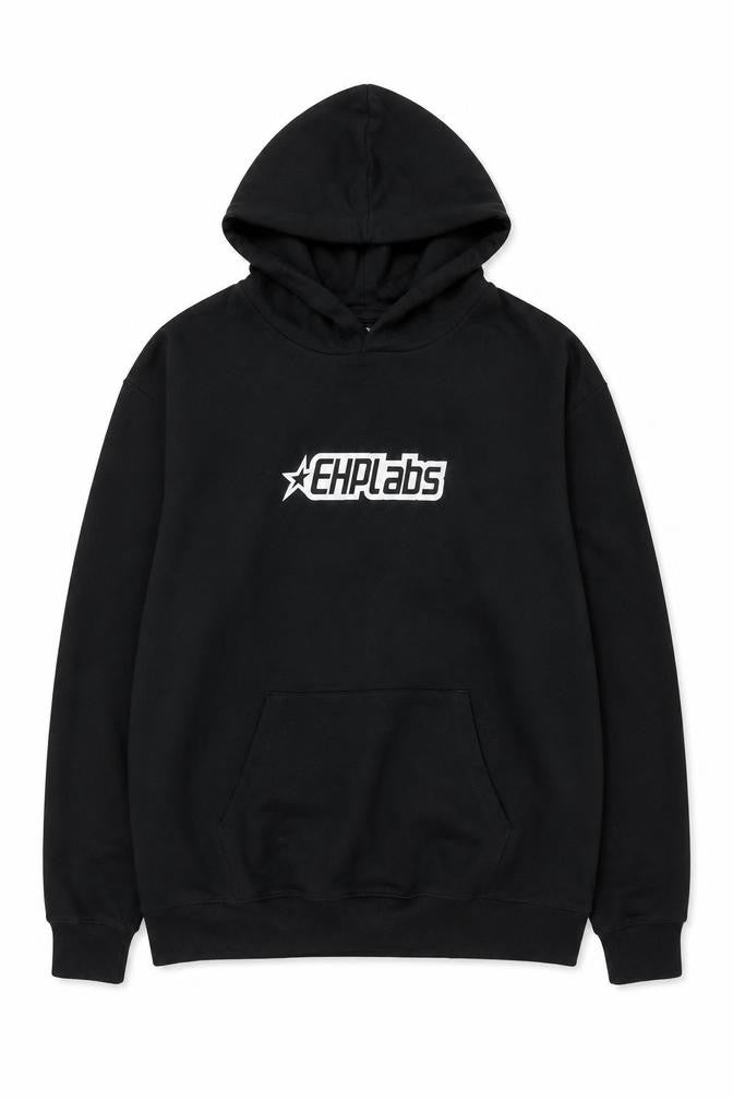 EHPLabs Men’s Black XL Pullover Logo Hoodie Gym Training