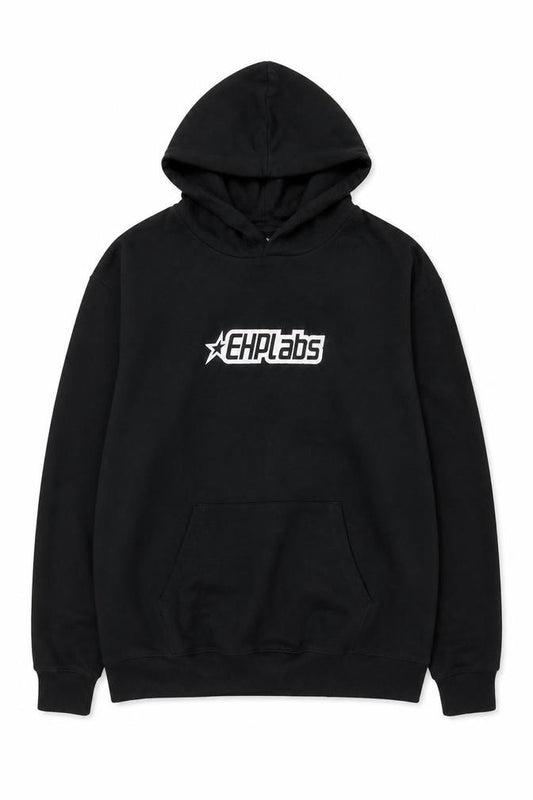 EHPLabs Men’s Black XL Pullover Logo Hoodie Gym Training