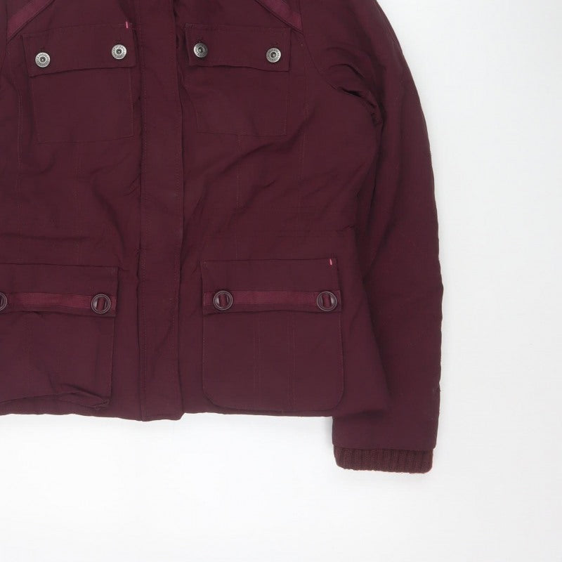 Next Women’s Red Size 12 Hooded Padded Parka Jacket