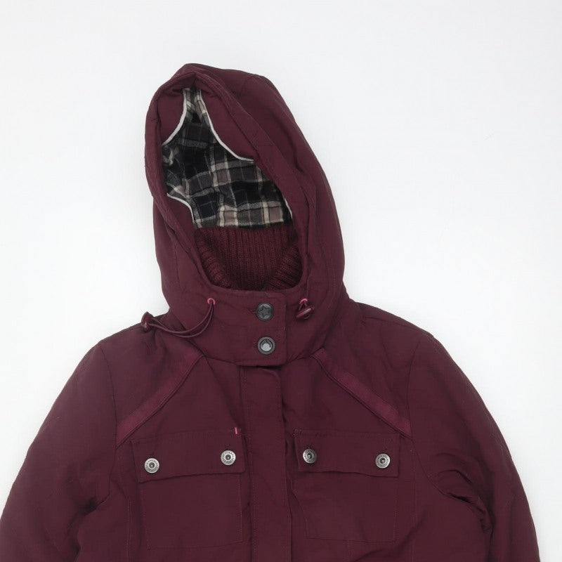 Next Women’s Red Size 12 Hooded Padded Parka Jacket