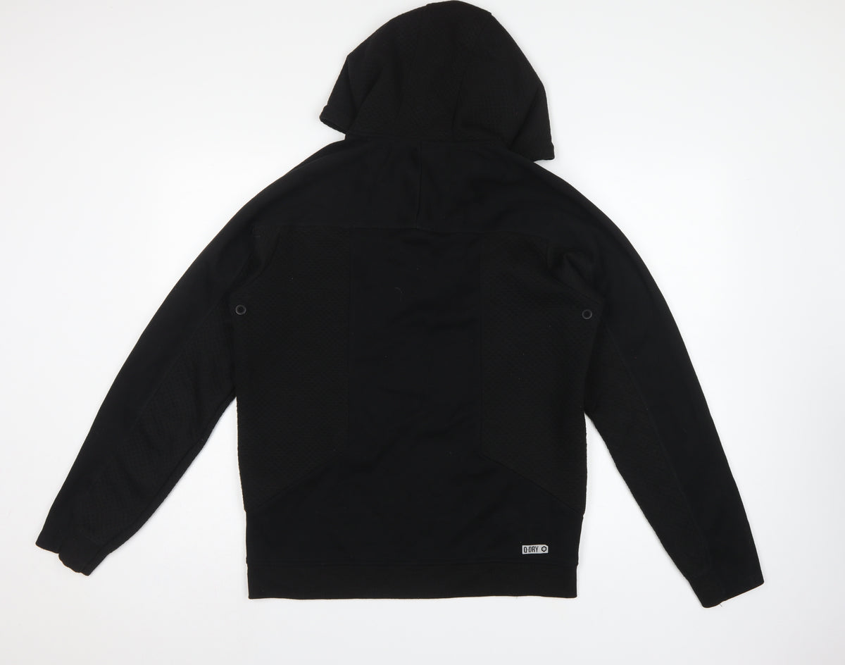 Jack & Jones Men Black M Pullover Hoodie Core Performance Pockets