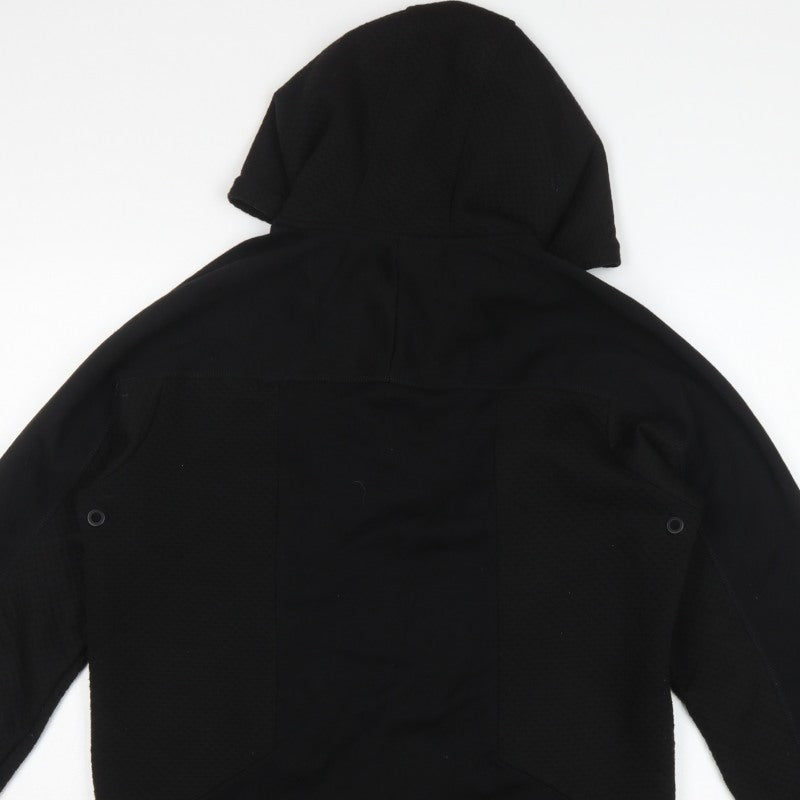 Jack & Jones Men Black M Pullover Hoodie Core Performance Pockets
