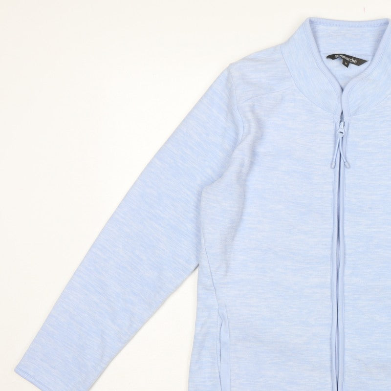 Bonmarché Women’s Blue Size 12 Basic Full Zip Fleece Jacket