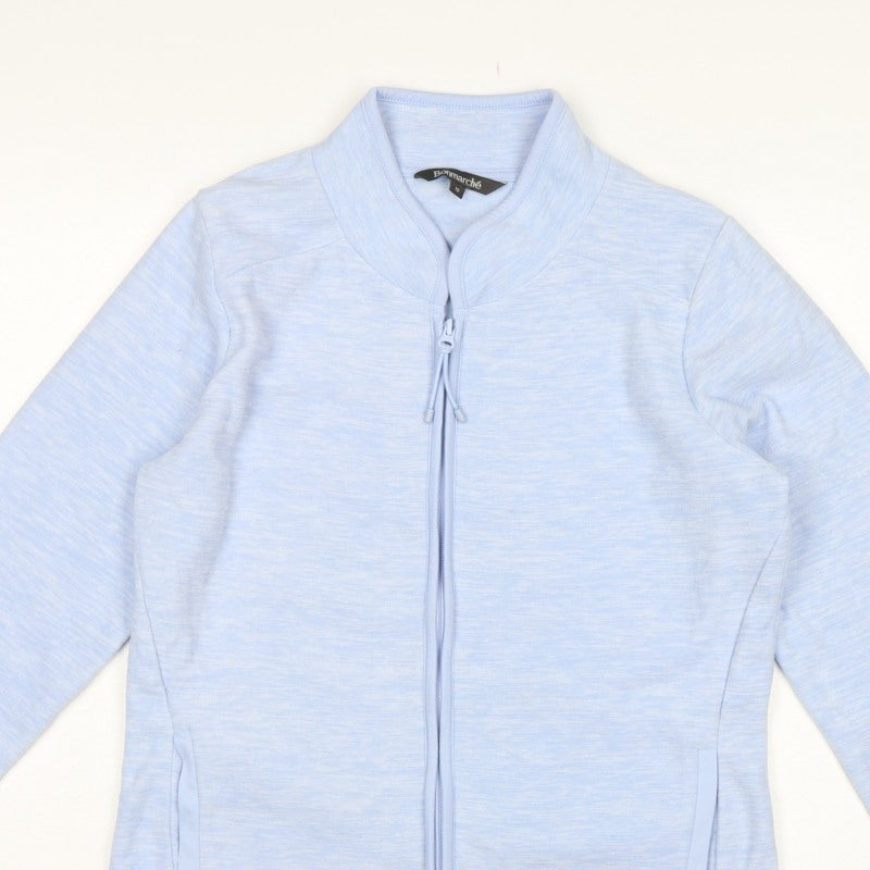 Bonmarché Women’s Blue Size 12 Basic Full Zip Fleece Jacket