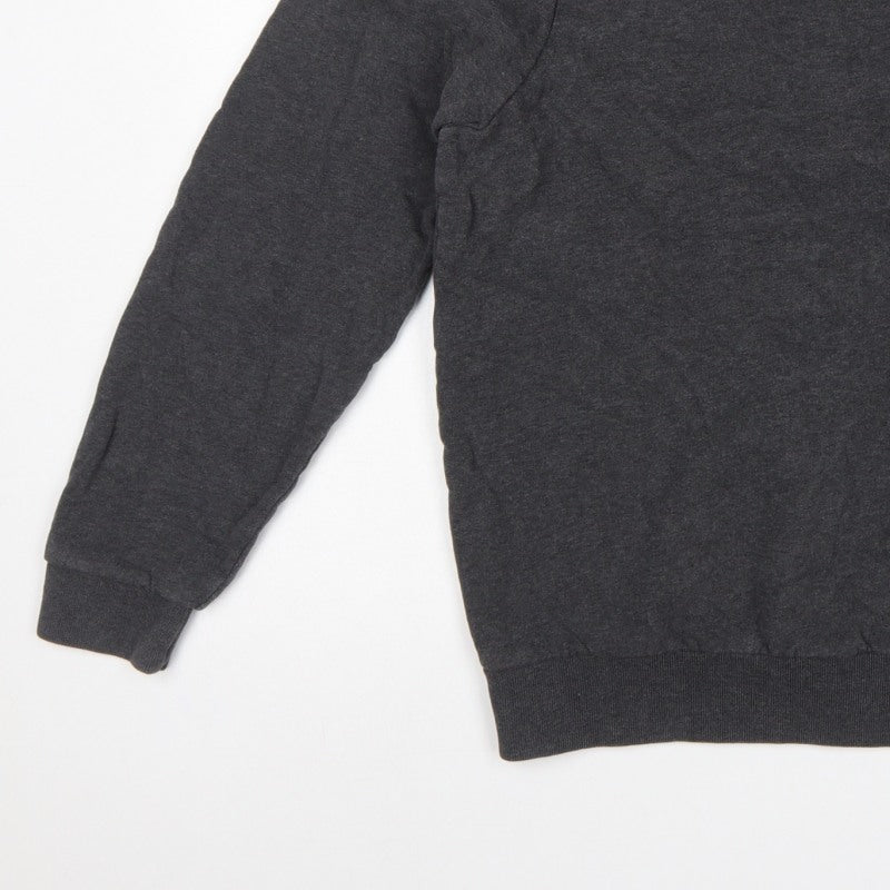 Jack Wills Mens Grey M Pullover Crew Neck Logo Sweatshirt