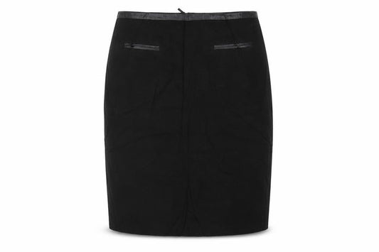 M&S Women’s Black UK 10 Knee Length Pencil Skirt Lined Zip