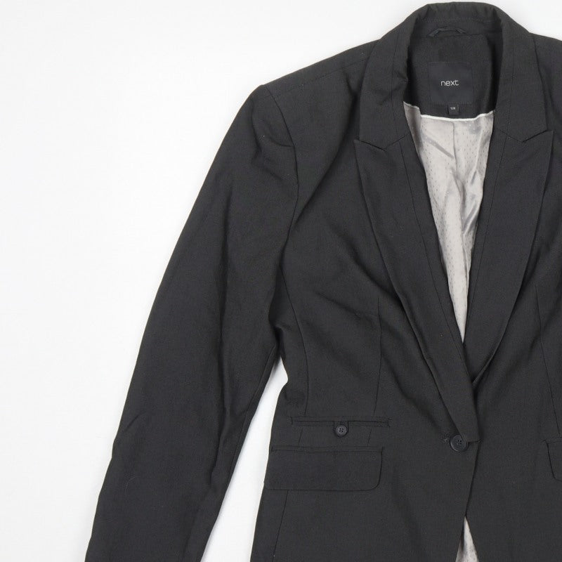Next Women’s Black Size 12R Tailored Single-Breasted Blazer Jacket