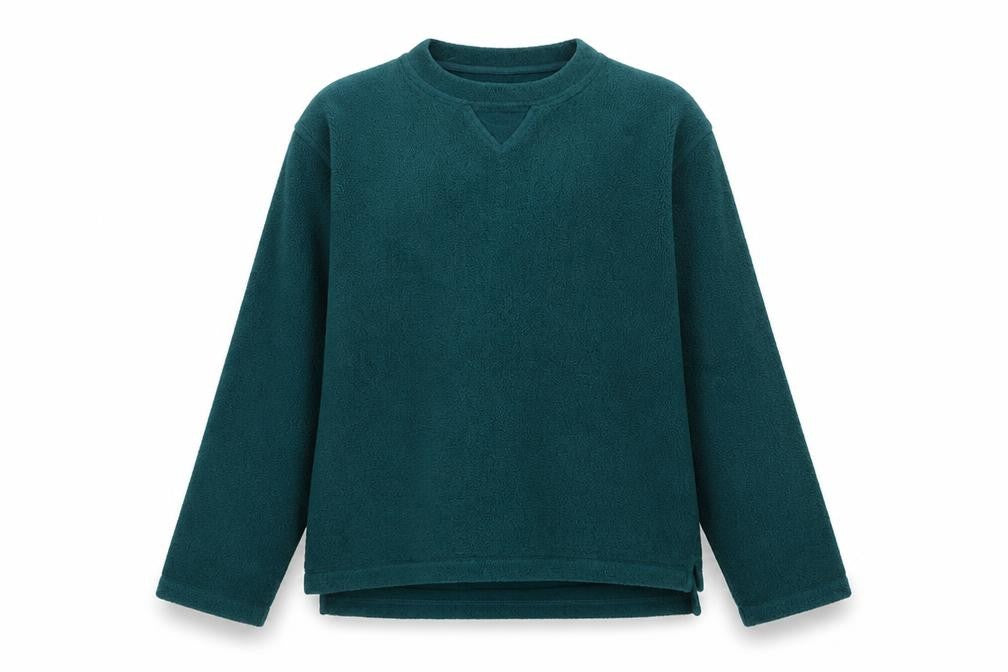 Giorgio Fellini Women Green M Fleece Pullover Sweatshirt Long Sleeve