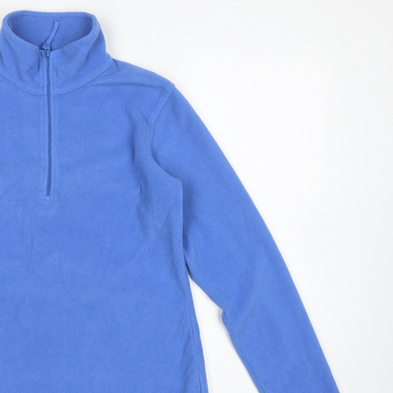Mountain Warehouse Women Blue S Fleece 1/2 Zip High Neck Pullover Sweatshirt