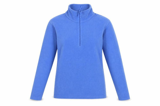 Mountain Warehouse Women Blue S Fleece 1/2 Zip High Neck Pullover Sweatshirt