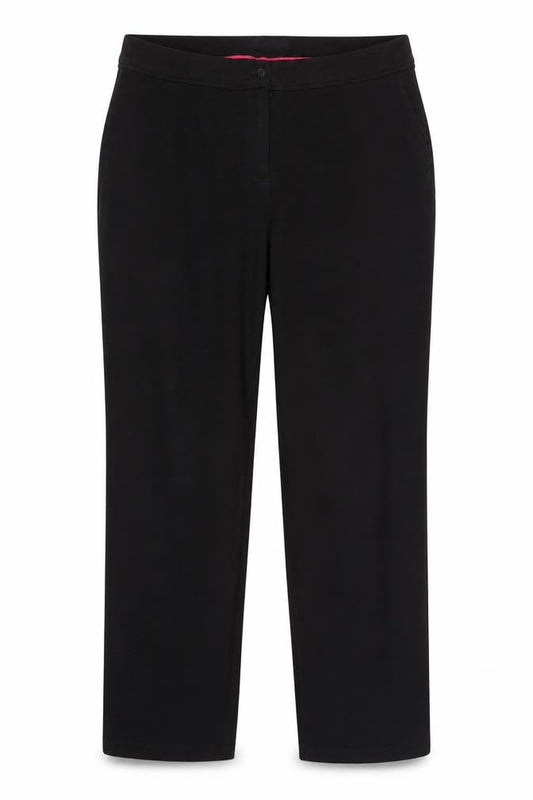 Marks & Spencer Women Black UK 16 Straight Stretch Dress Trousers