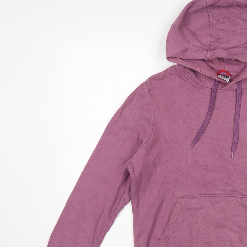 The North Face Women's Purple M Pullover Hoodie Logo Graphic Pocket