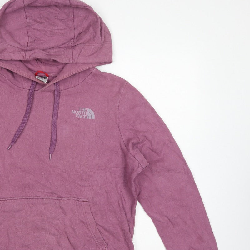The North Face Women's Purple M Pullover Hoodie Logo Graphic Pocket