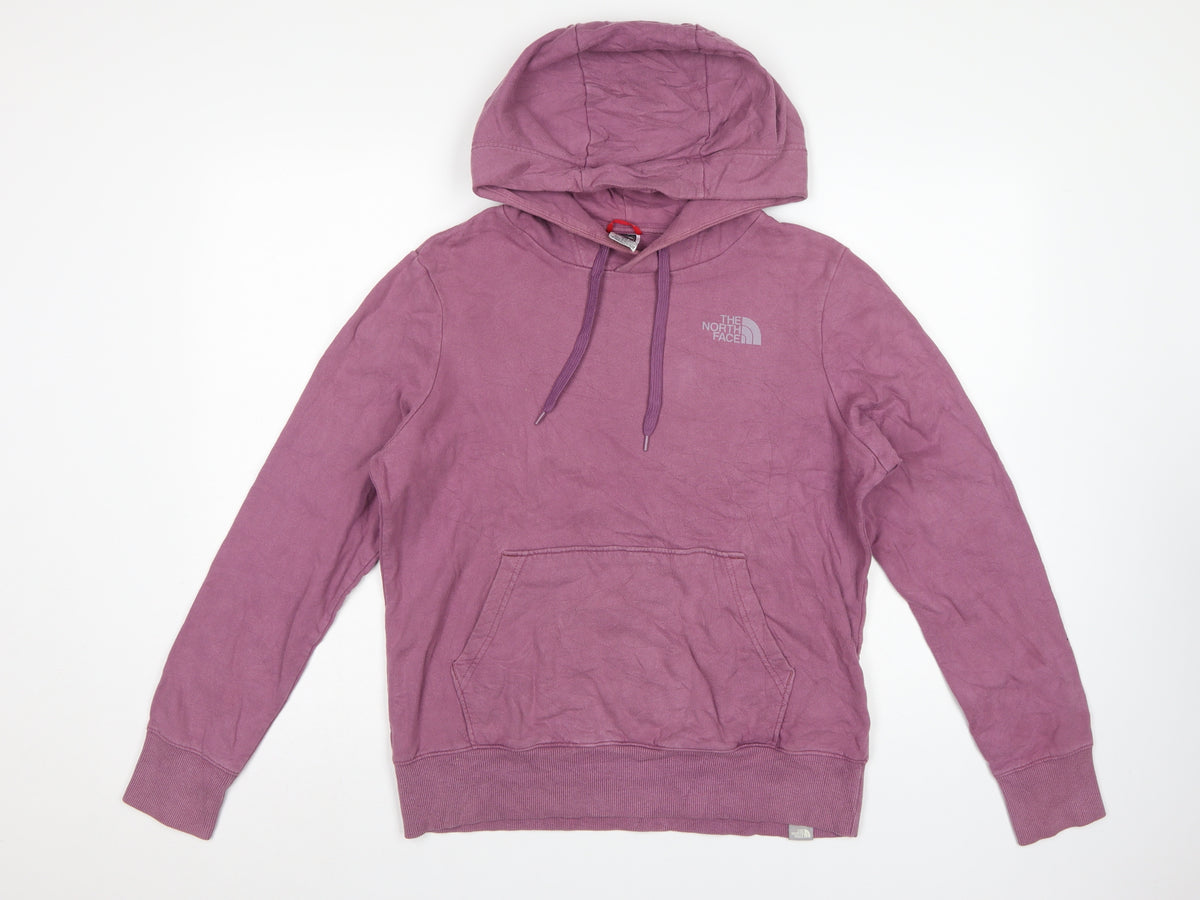 The North Face Women's Purple M Pullover Hoodie Logo Graphic Pocket