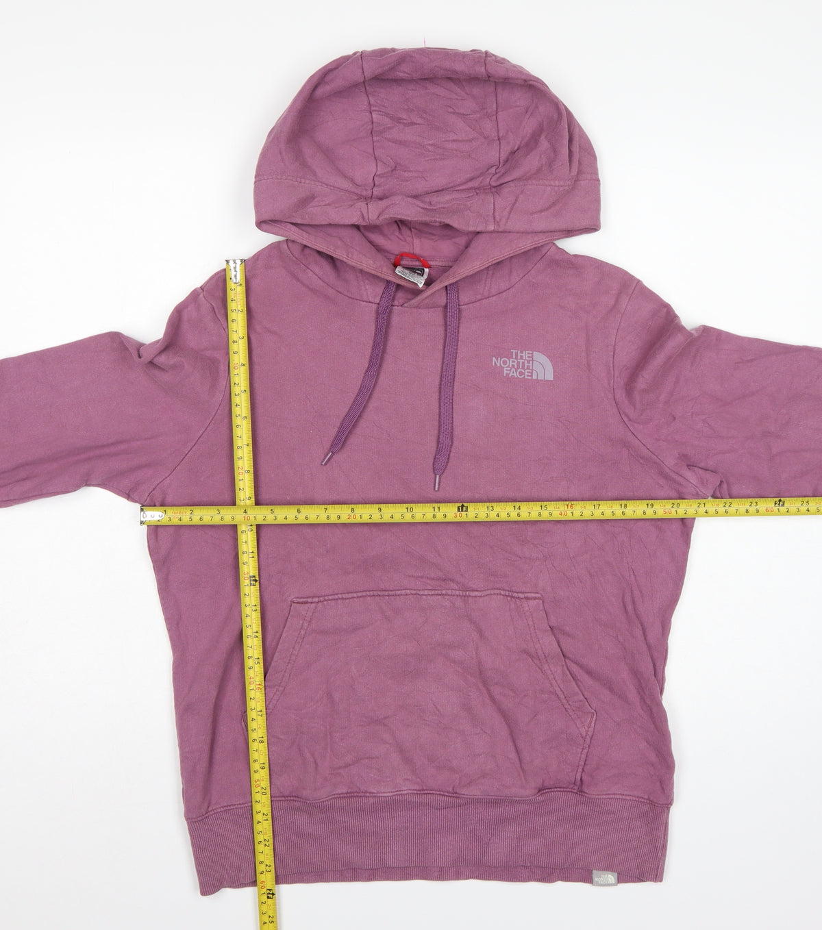The North Face Women's Purple M Pullover Hoodie Logo Graphic Pocket