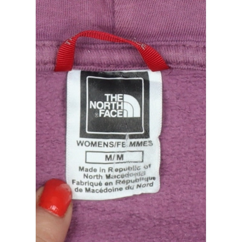 The North Face Women's Purple M Pullover Hoodie Logo Graphic Pocket