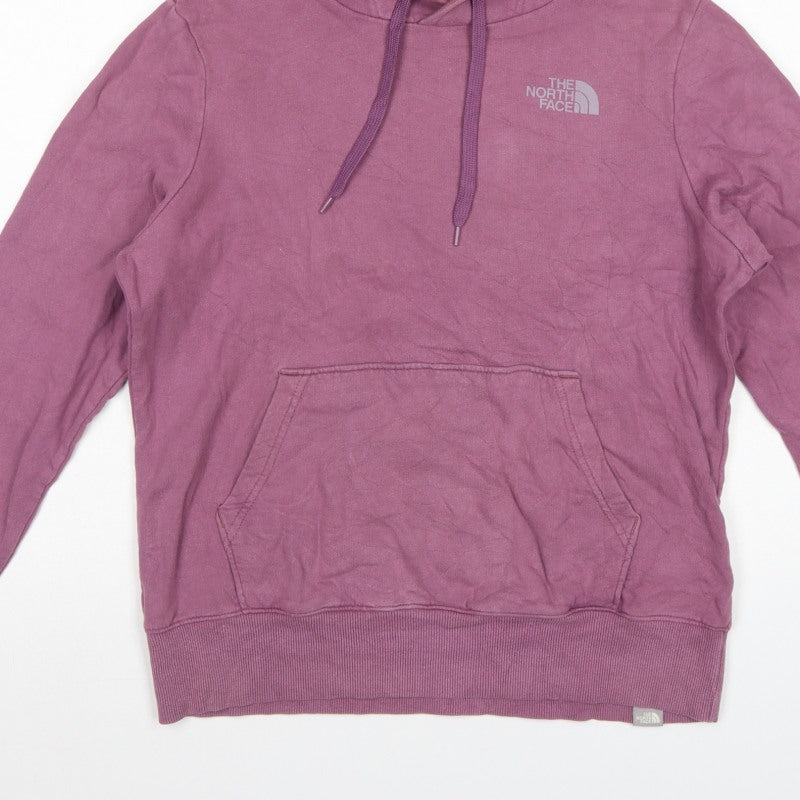 The North Face Women's Purple M Pullover Hoodie Logo Graphic Pocket
