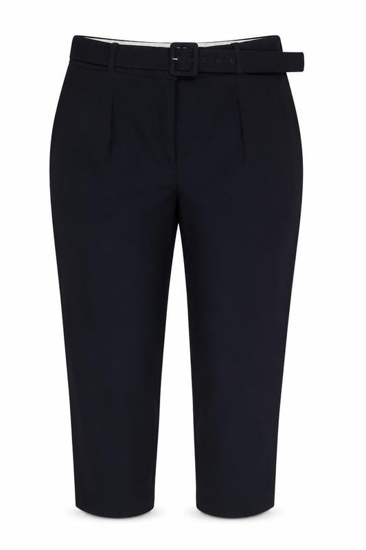 Marks and Spencer Women’s Navy UK 20 Tapered Belted Trousers