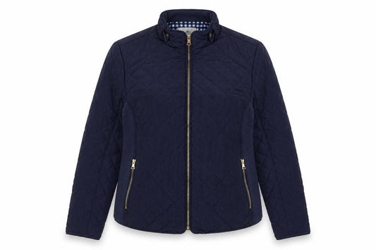 Beacan Cove Women’s Blue M Quilted Padded Zip Jacket