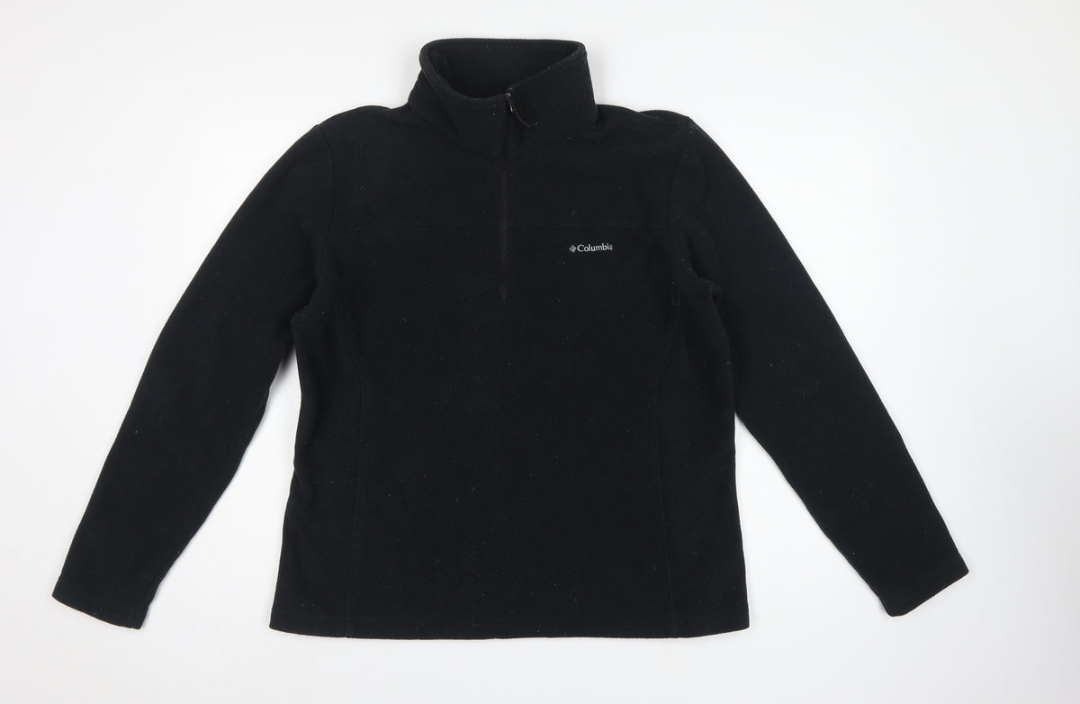 Columbia Men's Black XL 1/4 Zip Fleece Pullover Sweatshirt