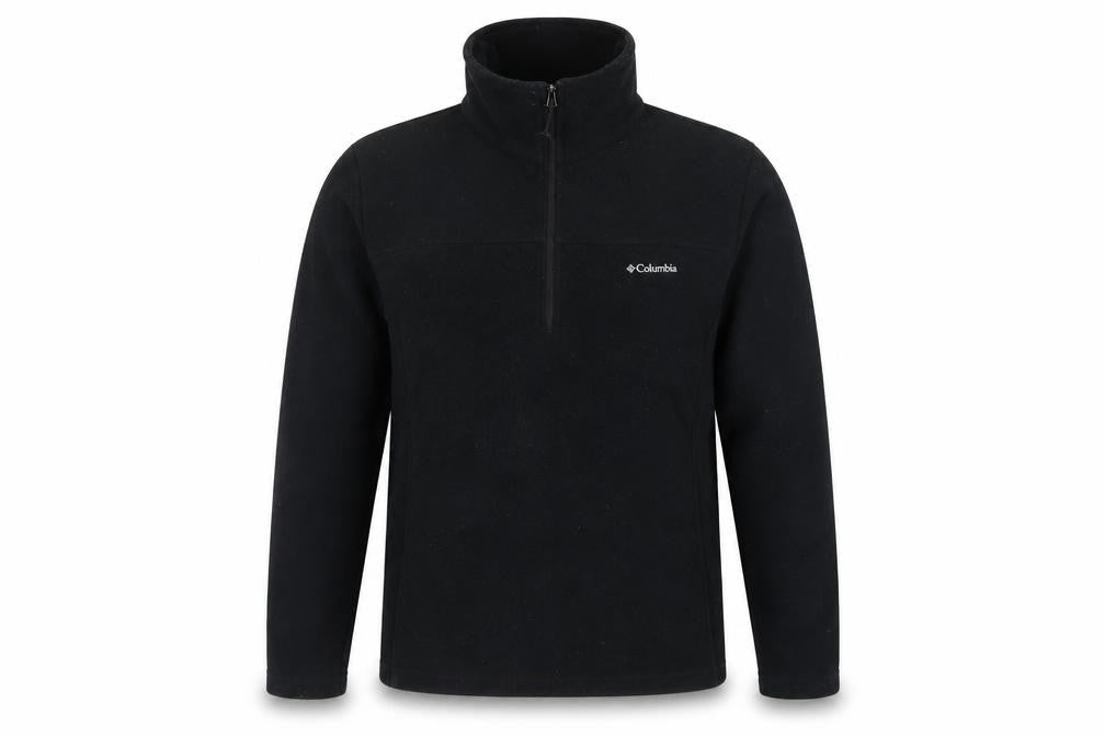 Columbia Men's Black XL 1/4 Zip Fleece Pullover Sweatshirt