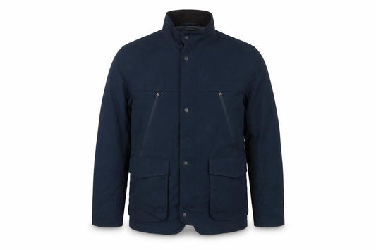Marks and Spencer Men Blue M Basic Jacket Zip Snap Pockets