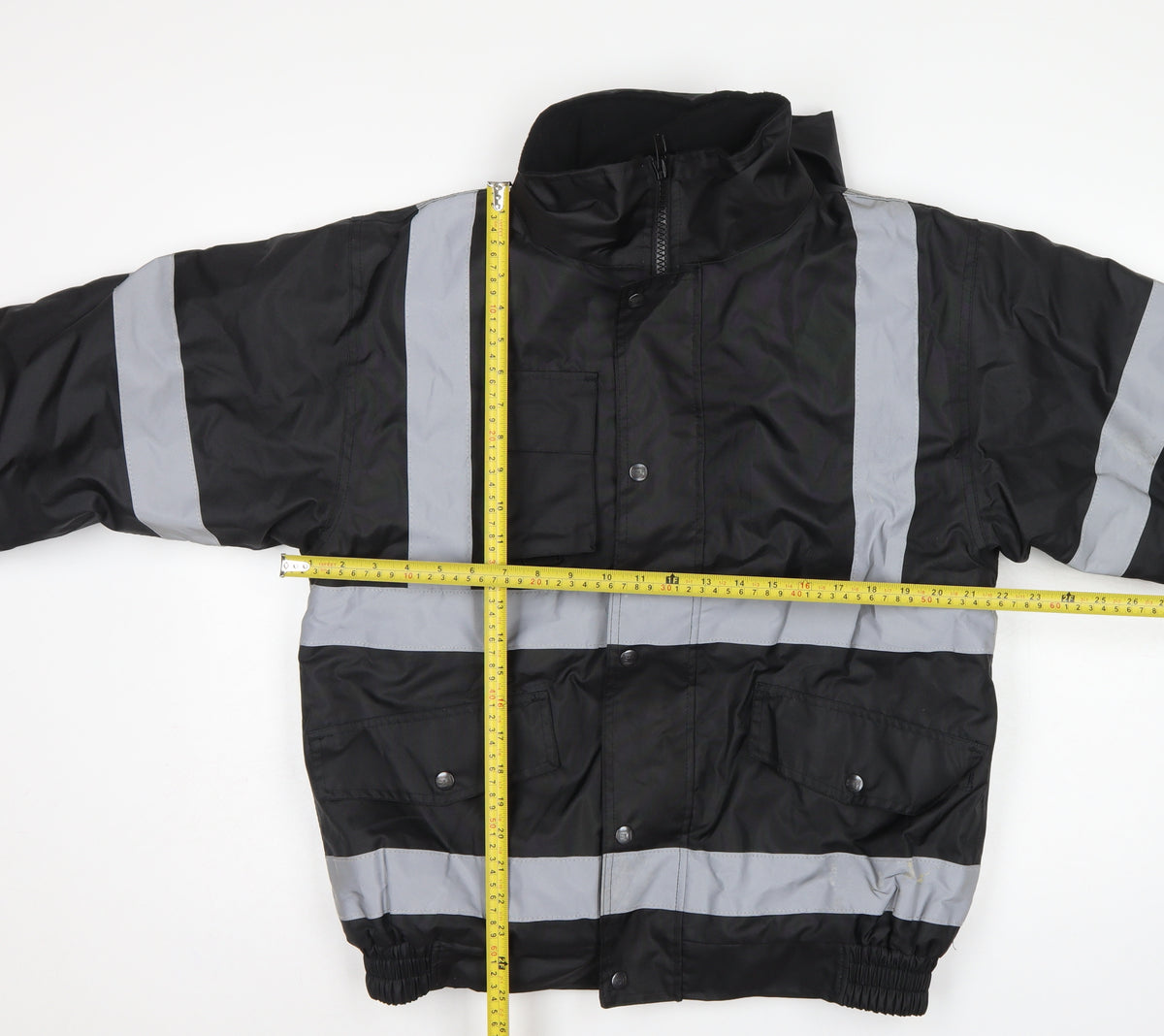 SuperTouch Men’s Black S Security Reflective Waterproof Bomber Workwear Jacket