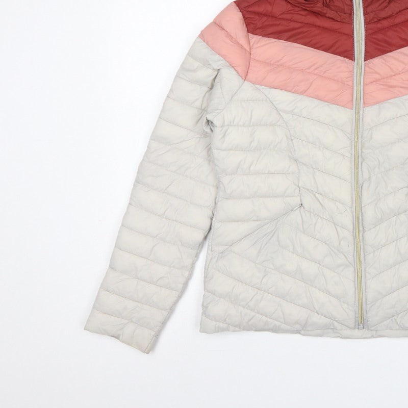Next Women Multicoloured UK 14 Petite Hooded Quilted Puffer Jacket