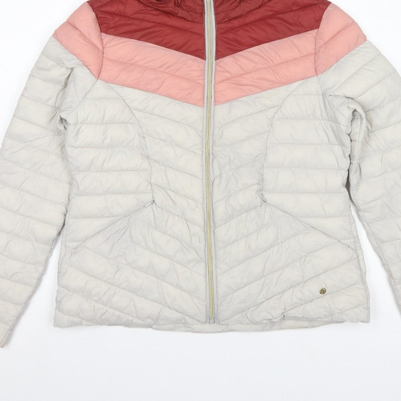 Next Women Multicoloured UK 14 Petite Hooded Quilted Puffer Jacket