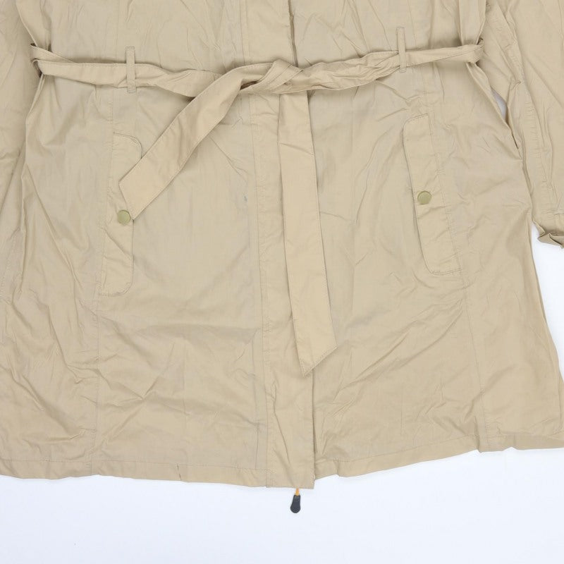 Regatta Womens Beige Size 20 Long Hooded Belted Parka Coat