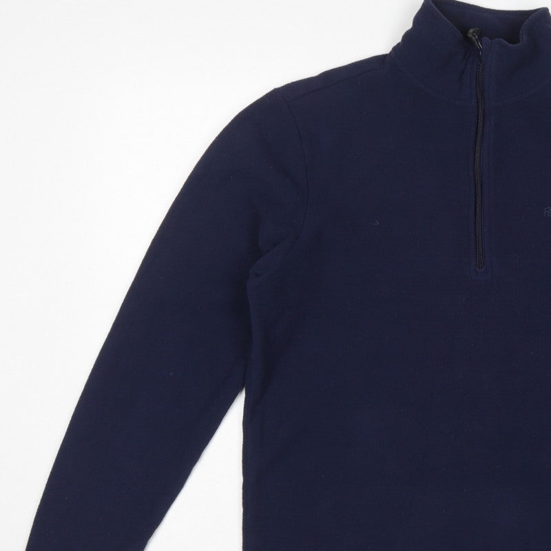Peter Storm Men’s Navy Blue S 1/4 Zip Fleece Pullover Sweatshirt Outdoor