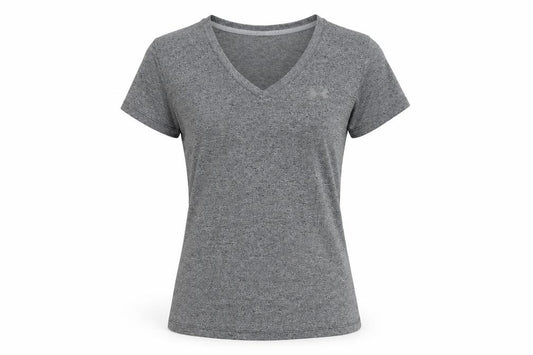 Under Armour Men’s Grey M HeatGear V-Neck Short Sleeve T-Shirt