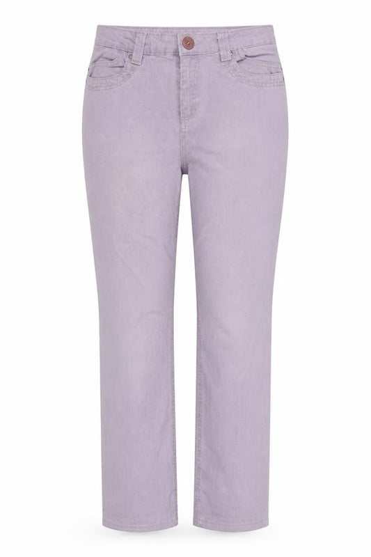 Marks and Spencer Women Lilac UK 14 Straight Mid Rise Rhinestone Jeans