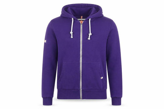 Superdry Men’s Purple XS Full Zip Hooded Fleece Hoodie Logo