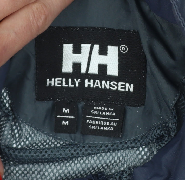 Helly Hansen Men's Blue M Hooded Ski Jacket Nylon Outdoor