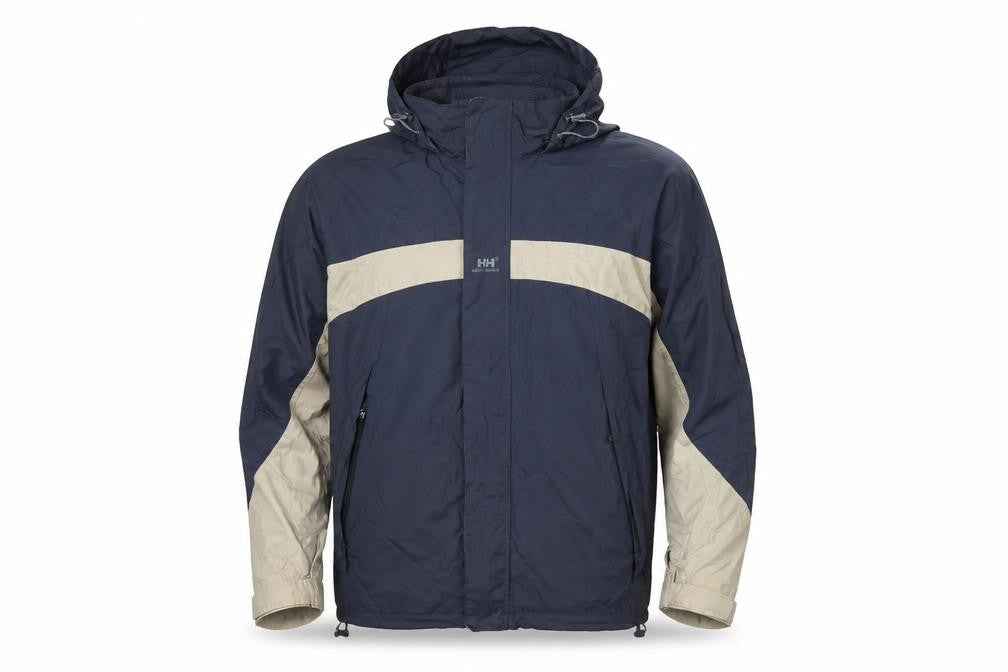 Helly Hansen Men's Blue M Hooded Ski Jacket Nylon Outdoor