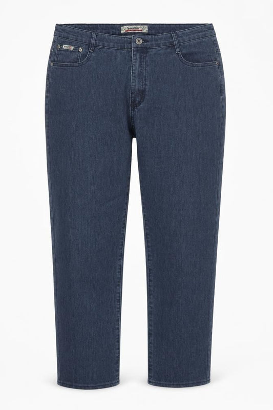 Sunbird Women's Blue Size 37 Straight 100% Cotton Denim Jeans