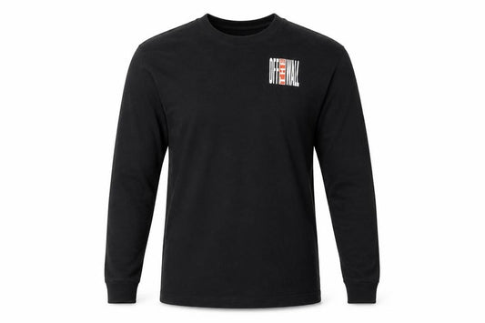 Vans Men's Black Small Long Sleeve Off The Wall Graphic T-Shirt