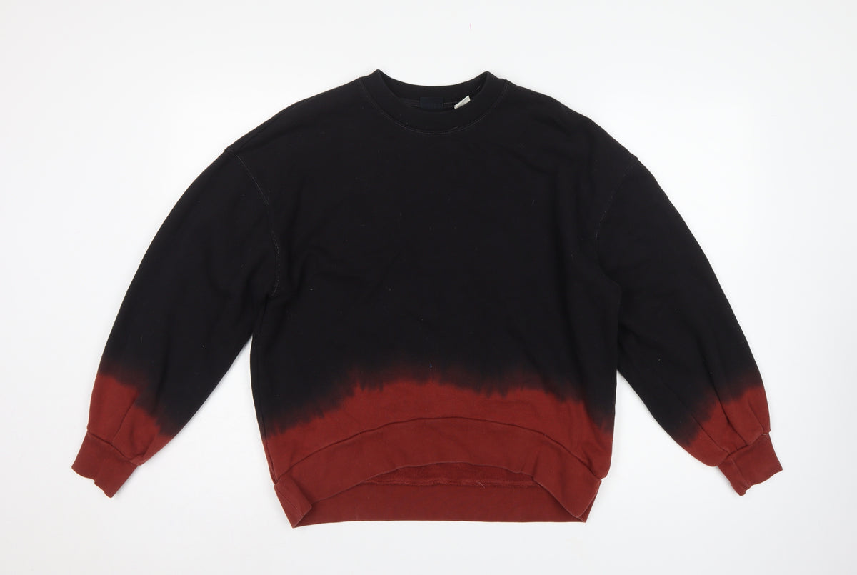 Levi's Women Multicoloured XS Dip Dye Pullover Cotton Sweatshirt