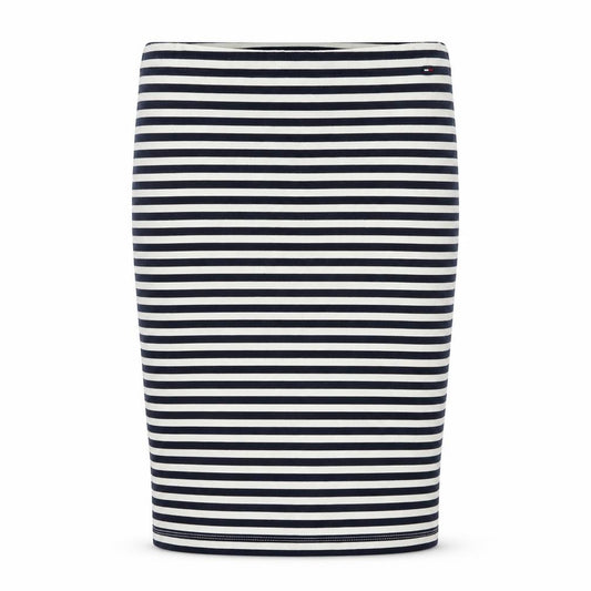 Hilfiger Denim Women Blue XS Striped Knee Length Pencil Skirt