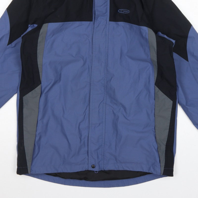 Geleit Men Blue XS Waterproof Hooded Rain Jacket Outdoor
