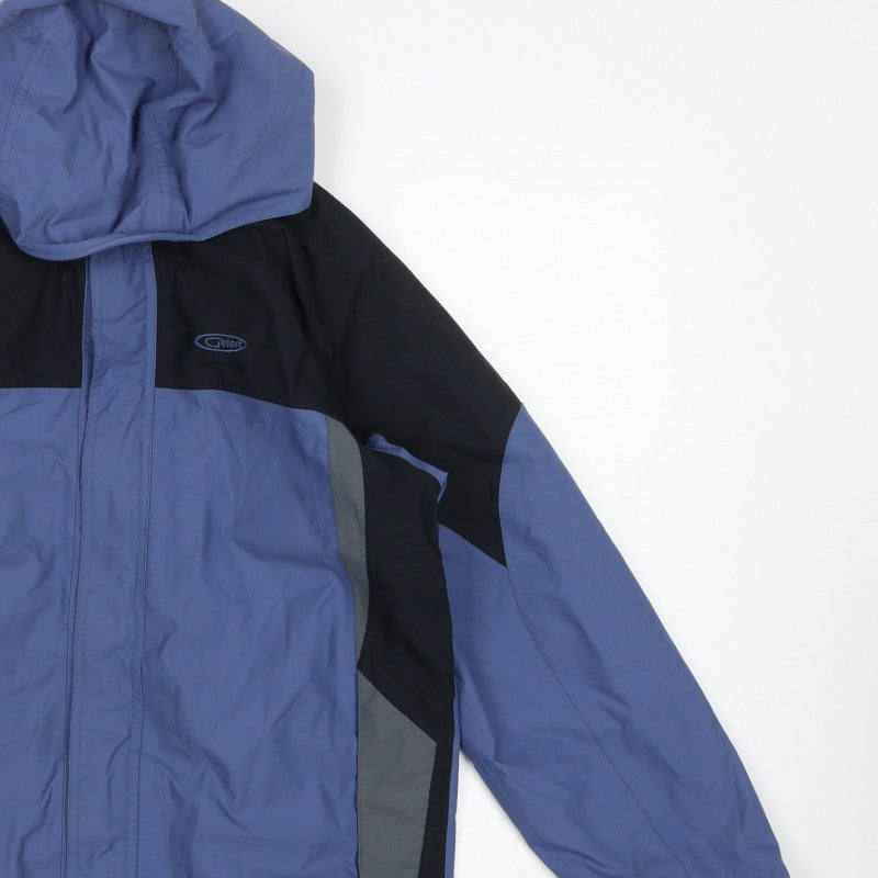 Geleit Men Blue XS Waterproof Hooded Rain Jacket Outdoor