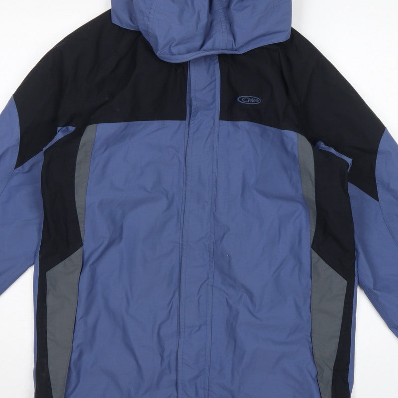 Geleit Men Blue XS Waterproof Hooded Rain Jacket Outdoor
