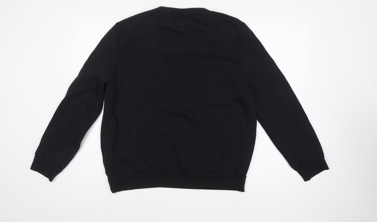 Disney Women’s Black L Pullover Mickey & Minnie Crew Sweatshirt