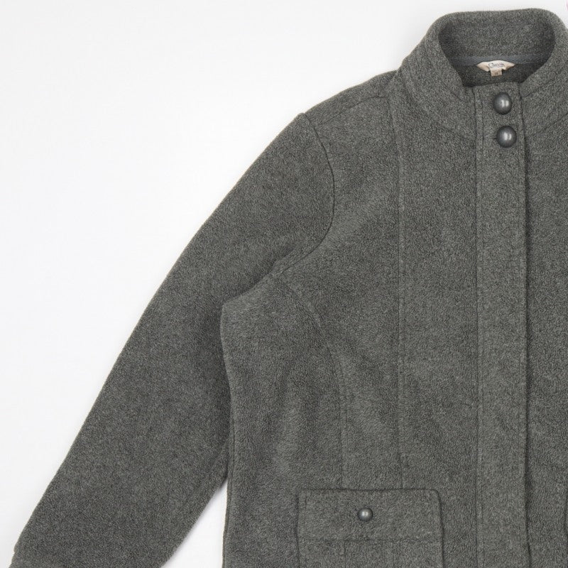 Marks and Spencer Women’s Grey Size 16 Fleece Button Jacket