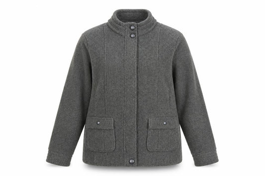 Marks and Spencer Women’s Grey Size 16 Fleece Button Jacket