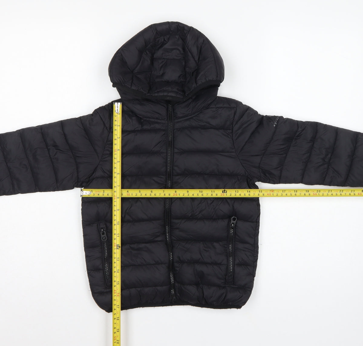Next Boys Black 5 Years Hooded Puffer Jacket Quilted Insulated