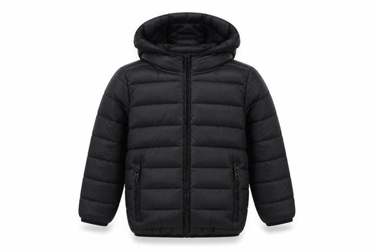 Next Boys Black 5 Years Hooded Puffer Jacket Quilted Insulated
