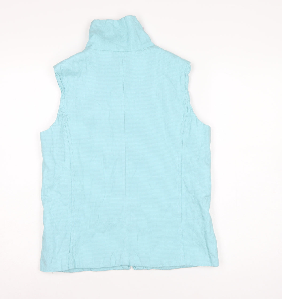 Augusta Weekend Women’s Blue Size 12 Zip Front Lightweight Waistcoat